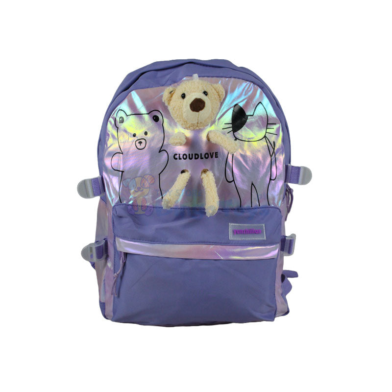 Cloud Love Cute Bear School Bag 17″