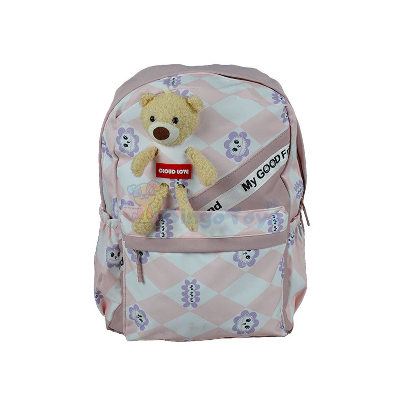 Cloud Love Cute Bear School Bag 17″