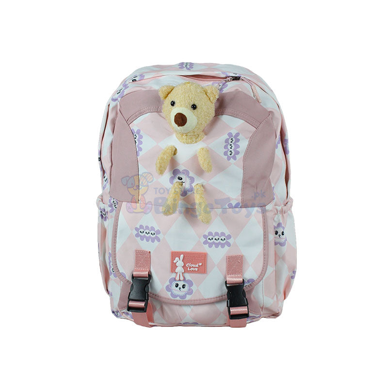 Cloud Love Cute Bear School Bag 17″