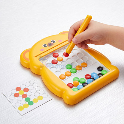Cute Cartoon Magnetic Drawing Puzzle Board with Cards