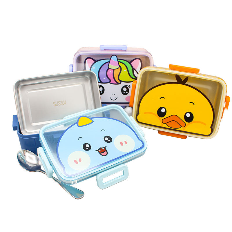 Cute Cartoon Stainless Steel Lunch Box