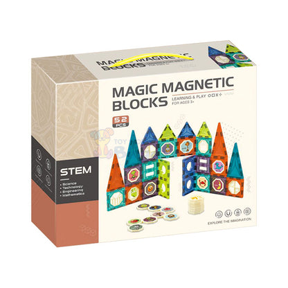 STEM DIY Magic Magnetic Building Blocks 52 Pcs