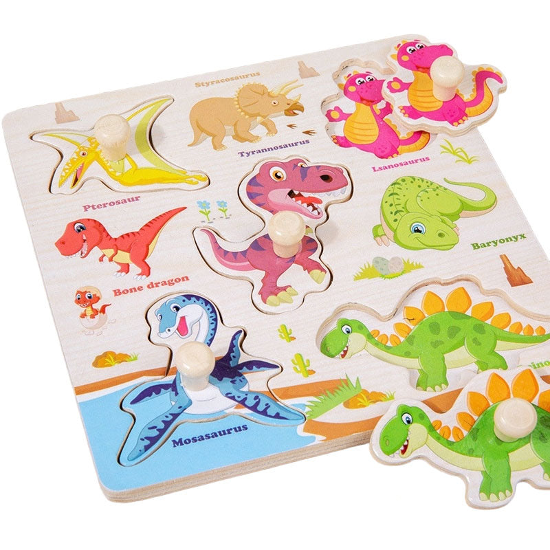 3D Peg Puzzle Board Wooden for Toddlers #2021