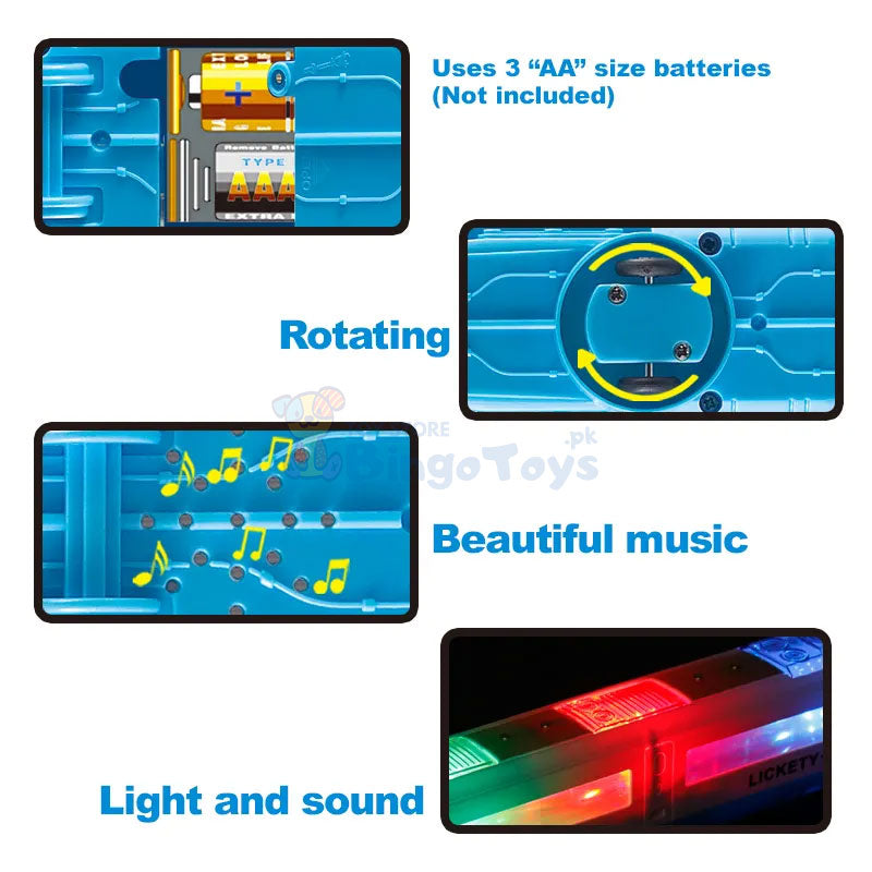 Dynamic Flash Speed Train with Light & Music