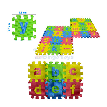 36 Pcs Eva Puzzle Mat abc,123 (0250B)
