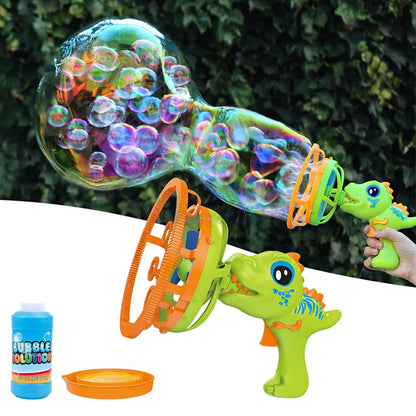 Electric Dinosaur Bubble Blower Gun