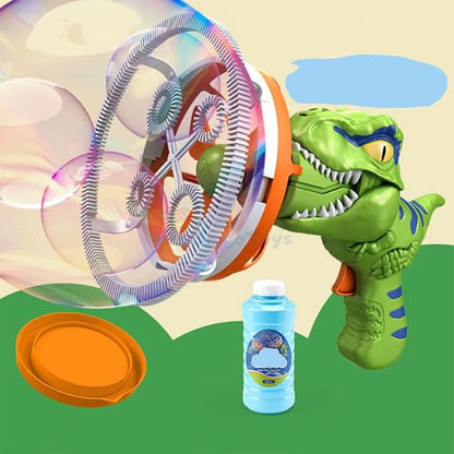 Electric Dinosaur Bubble Blower Gun