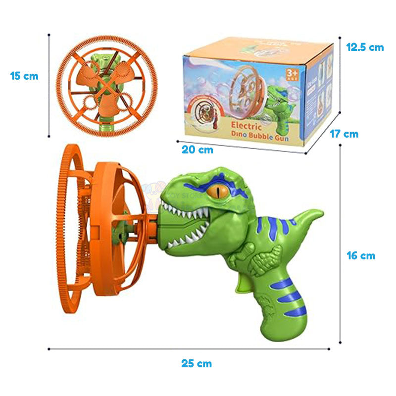 Electric Dinosaur Bubble Blower Gun