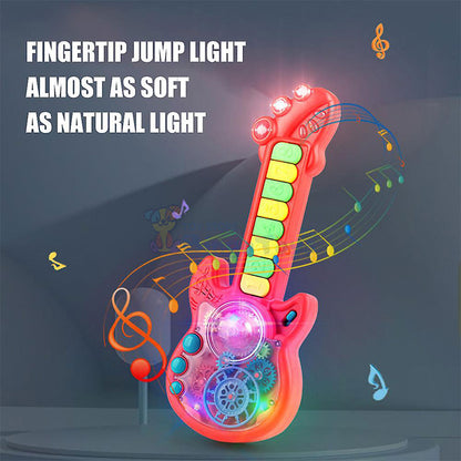 Electric Gear Guitar Toy with Light & Music