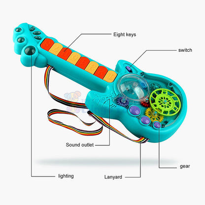 Electric Gear Guitar Toy with Light & Music