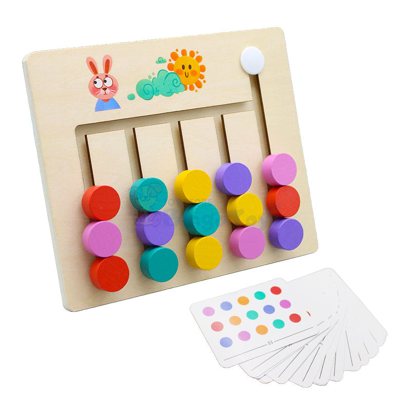 Five Color Puzzle Game Wooden Toy