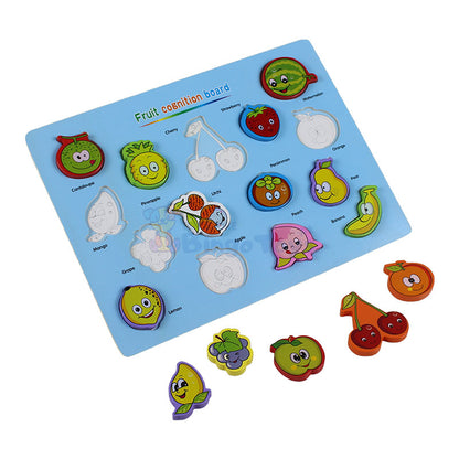 Fruit with Names Cognition Wooden Board #1944