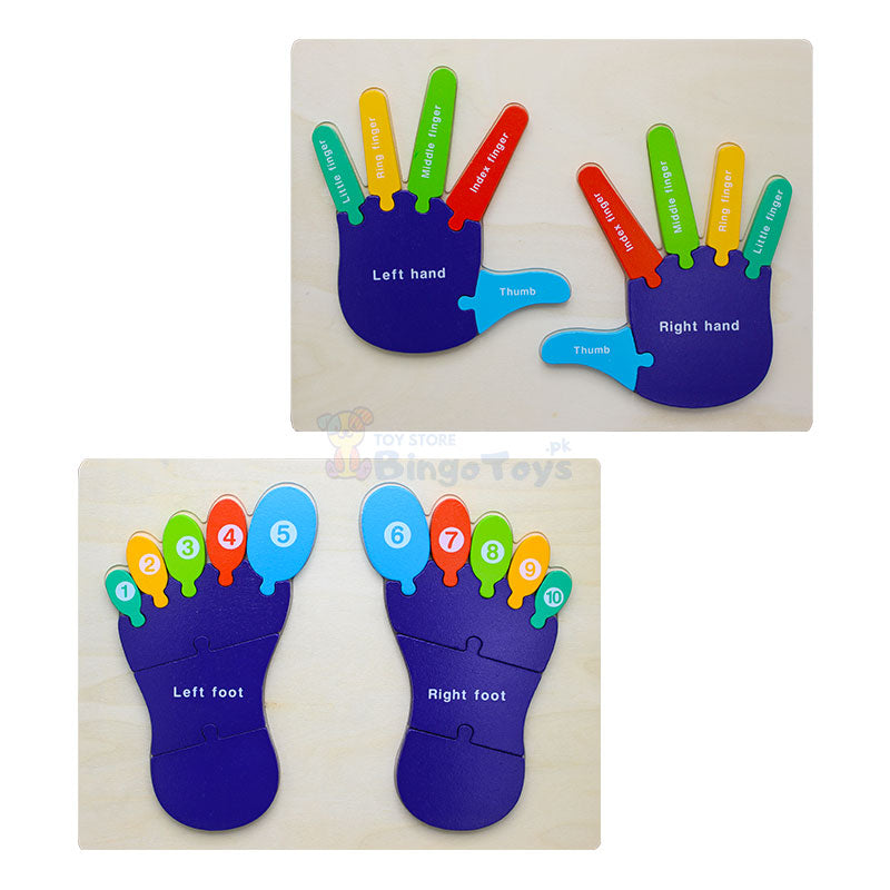 Hand & Foot Cognitive Puzzle Wooden Board