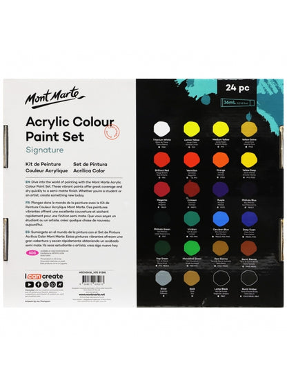 24 PCS Acrylic Color Paint Set