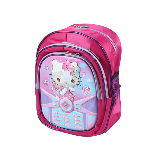 Hello Kitty Embossed School Bag 13 inch (1758)