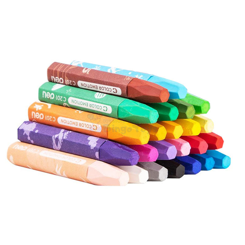 Hexagonal Oil Pastel for Drawing - 24 Pcs