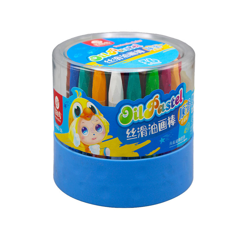 Hexagonal Oil Pastel for Drawing - 36 Pcs