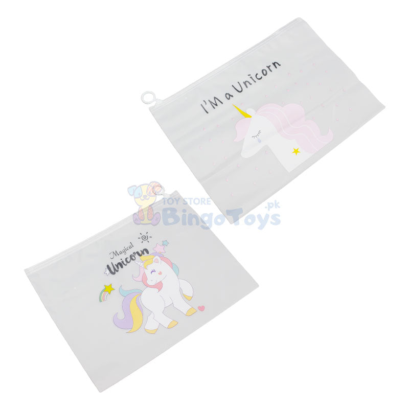 I’m a Unicorn Transparent Pouch for Girls Large