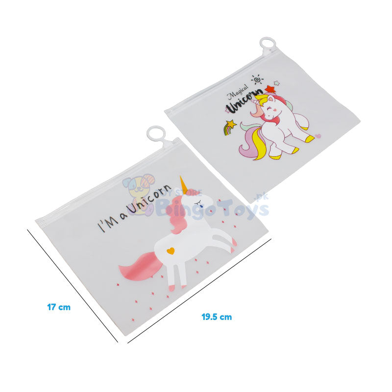 I’m a Unicorn Transparent Pouch for Girls Small