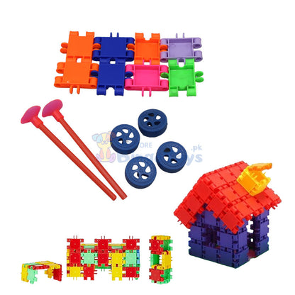 DIY Interlocking Building Blocks with Stickers (1428)