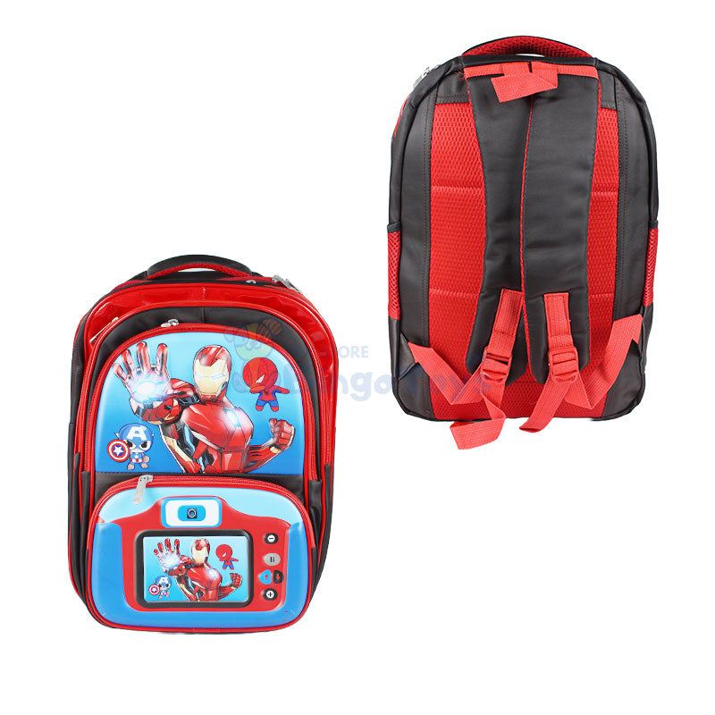 Iron Man Embossed School Bag 17 inch (1762)