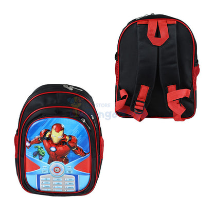 Iron Man Embossed School Bag 13 inch (1758)