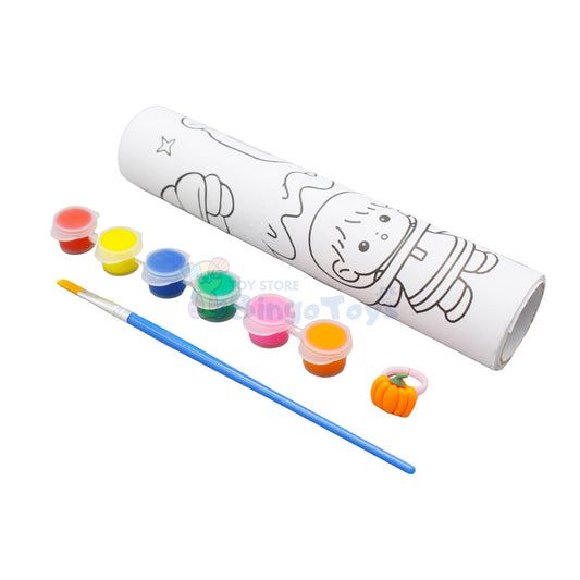 Kids Coloring Paper Roll with 6 Colors & Ring for Kids