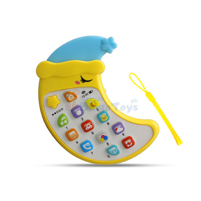 Moon Shape Mobile Toy with Light & Music