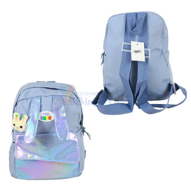 Clouds Love Small Backpack Shiny Purple