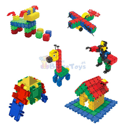 Bucket of 500+ Pcs Building Blocks