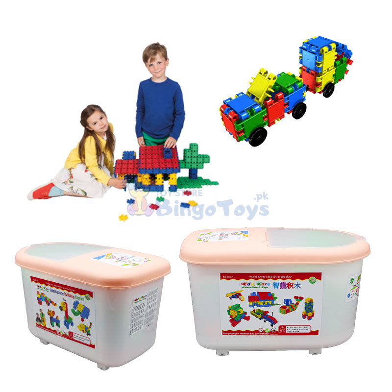 Bucket of 500+ Pcs Building Blocks