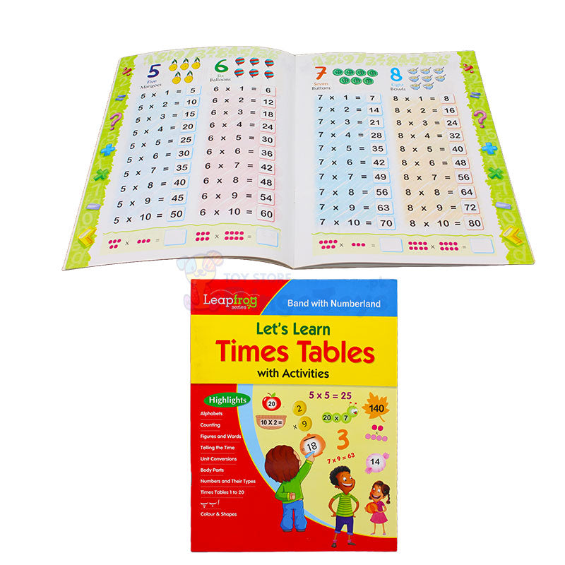 Let’s Learn Times Tables with Activities Book