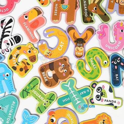 Magnetic Alphabets With Animal Pattern 26 Pcs