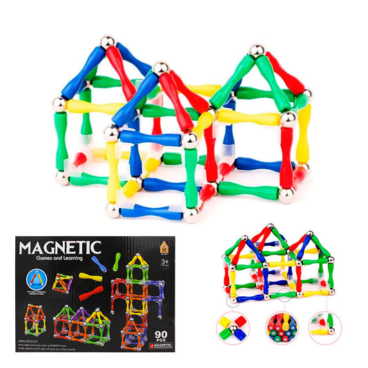 Magnetic Games & Learning Block 90 Pcs