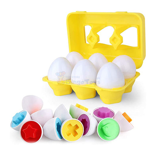 Montessori Eggs Matching Game 6 Pcs