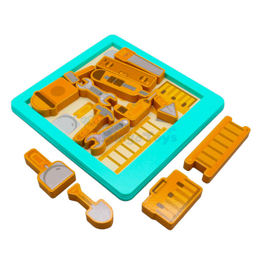 Montessori Wooden Tool Kit Jigsaw Puzzle Board