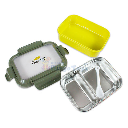 Morning Lunch Box Stainless Steel two Compartments