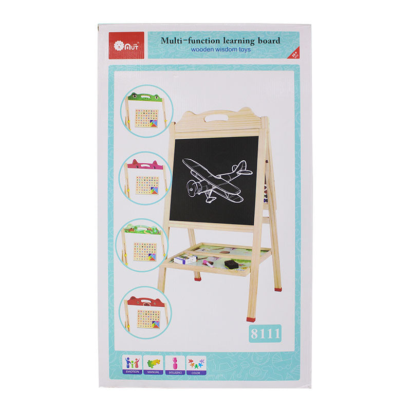 Wooden Multi-function Learning Board (Adjustable)