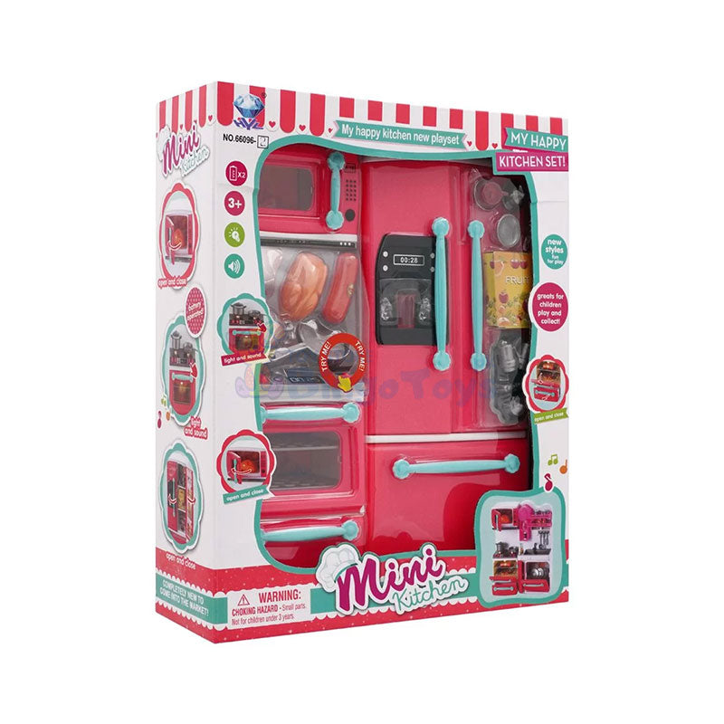 My Happy Kitchen Playset with Lights Sound Bingo Toys