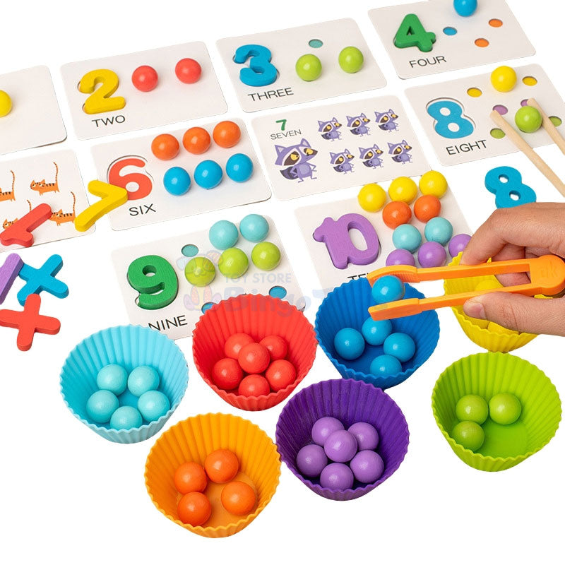 Number Cognitive Operation Bead Matching Game