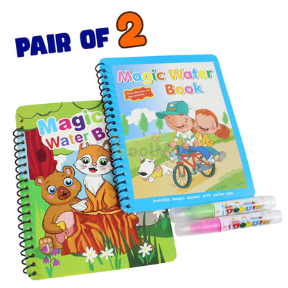 Pair of 2 Magic Water Book