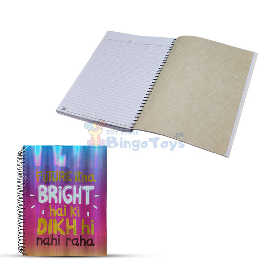 Spiral Binding Partition Note Book