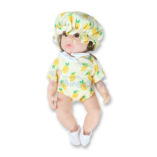 Pineapple Outfit Baby Doll with Matching Hat