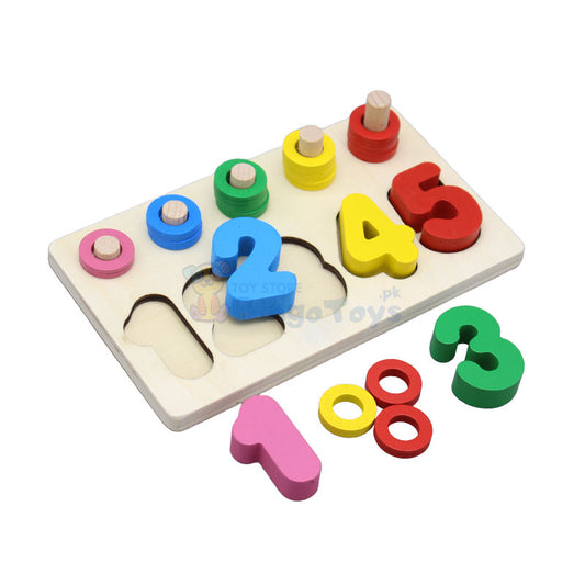 Rainbow Five Column Digital Plate Wooden