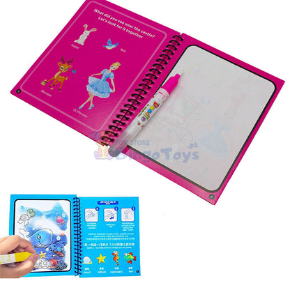 Reusable Kids Magic Water Drawing Book for Girls