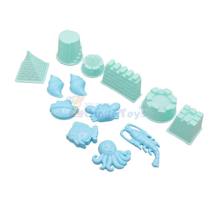 Magic Sand Box with Pool & 12 Moulds