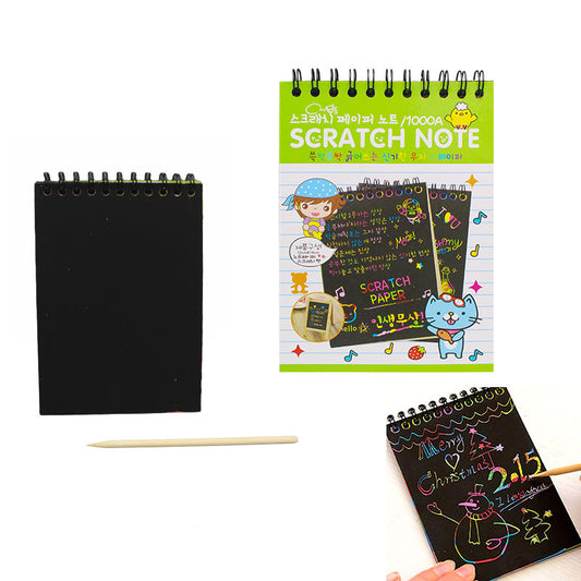 Rainbow Scratch Note Book small