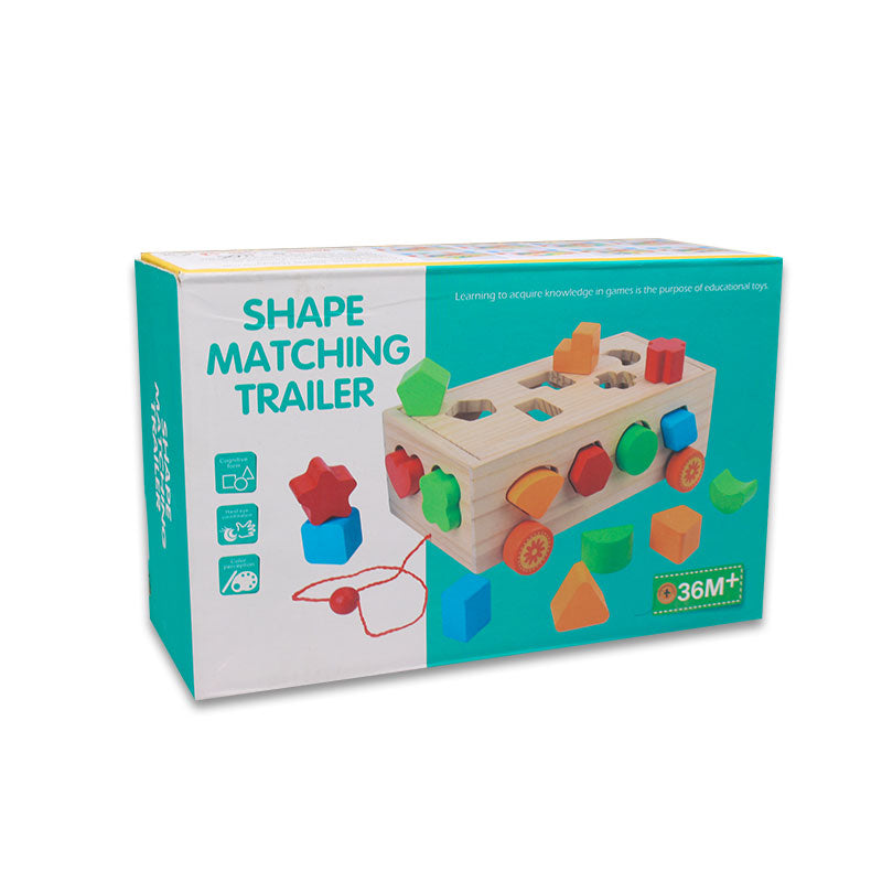 Wooden Shape Matching Trailer (1166)