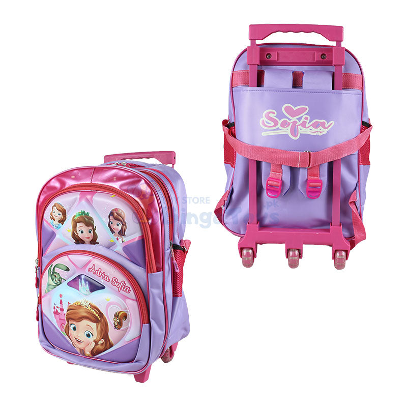 Sofia Embossed Trolley School Bag 17 inch (1756) – Bingo Toys