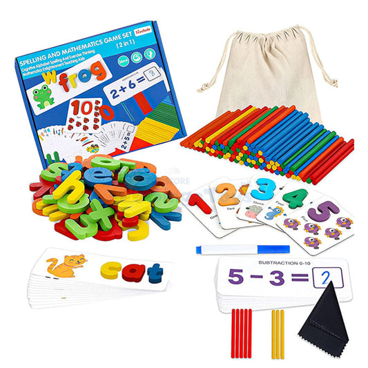 Spelling and Mathematics Game Set 2 in 1